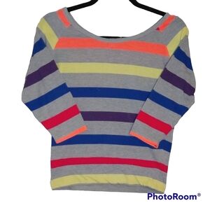 Made 4 me 2 look amazing Long Sleeve Rainbow top size S
